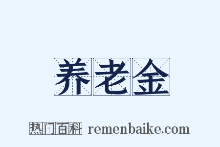 养老金是什么意思的图片